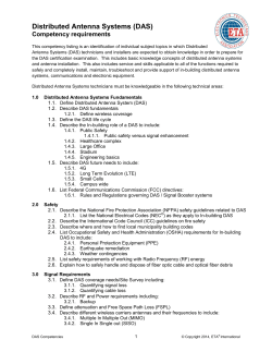 Distributed Antenna Systems (DAS)