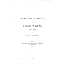 Sereno Watson - National Academy of Sciences