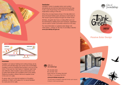 Passive Solar Design