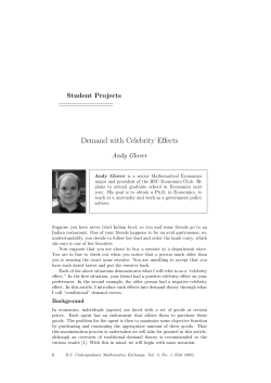 Demand with Celebrity Effects