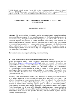 NOTE: This is a draft version. For the full version of this paper