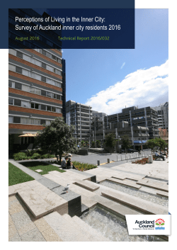 TR2016/032 Perceptions of living in the inner