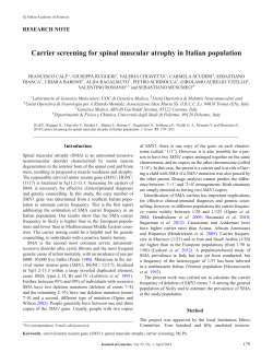 Carrier screening for spinal muscular atrophy in Italian population