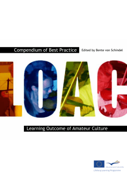 Compendium of Best Practice Learning Outcome of Amateur Culture