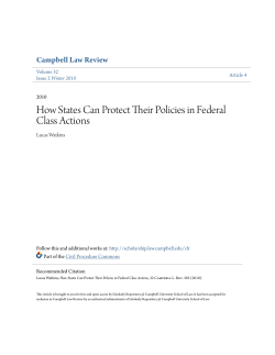 How States Can Protect Their Policies in Federal Class Actions