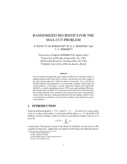 randomized heuristics for the max-cut problem