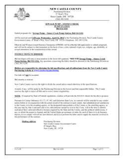 14-1416 Sewage Pump Stoney Creek Pump Station
