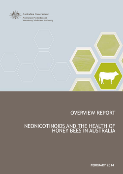 Overview Report * Neonicotinoids and the Health of Honeybees in
