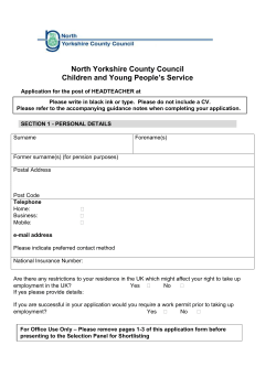 Policy Statement on the Recruitment of Ex