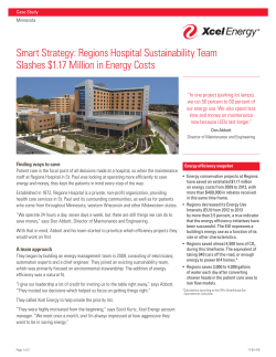 Smart Strategy: Regions Hospital Sustainability Team