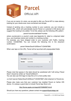 Parcel API