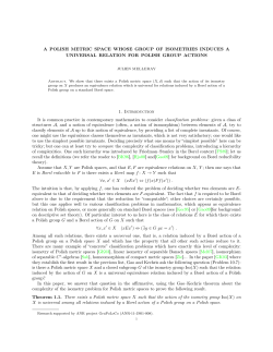 A POLISH METRIC SPACE WHOSE GROUP OF ISOMETRIES