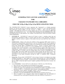 faraday standard cell libraries