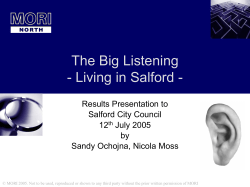 The Big Listening - Living in Salford