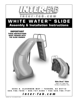 white water ™ slide - Inter-Fab