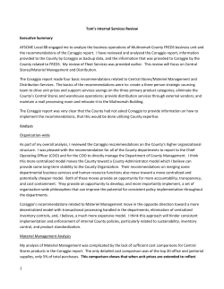 1 Tom`s Internal Services Review Executive