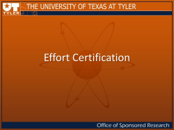 Effort Certification