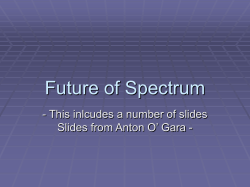 Spectrum Management