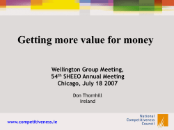 Getting More Value for Money