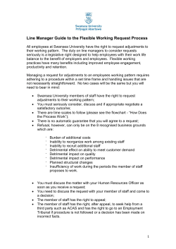 Line Manager Guide to the Flexible Working Request Process