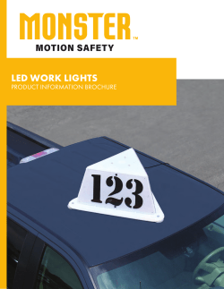 led work lights - Monster Motion Safety