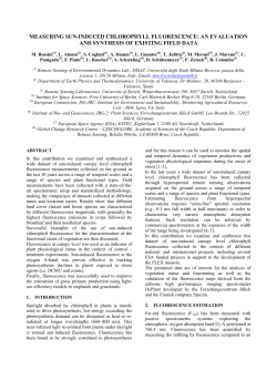 measuring sun-induced chlorophyll fluorescence