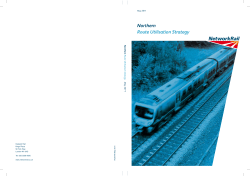 Route Utilisation Strategy May 2011