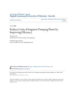 Reduce Costs of Irrigation Pumping Plants by Improving Efficiency