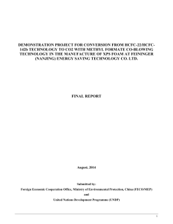 DEMONSTRATION PROJECT FOR