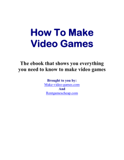 The Free ebook - How to make a video game