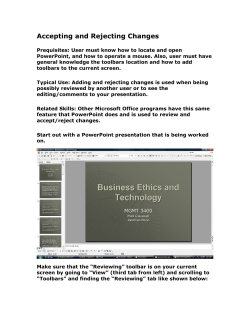 Accepting and Rejecting Changes