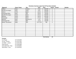 Opponent Home / Away Site Date Time Games Contact Number