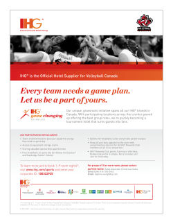 Every team needs a game plan. Let us be a part of yours.