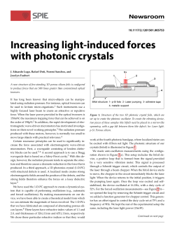 Increasing light-induced forces with photonic crystals