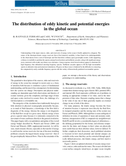 The distribution of eddy kinetic and potential energies in the global