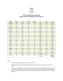 2015 Anthem half Marathon Beginner