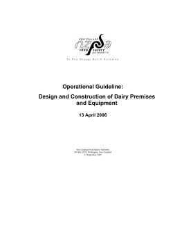 Operational Guideline: Design and Construction