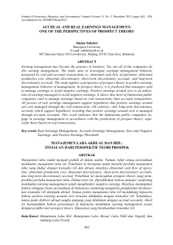 accrual and real earnings management