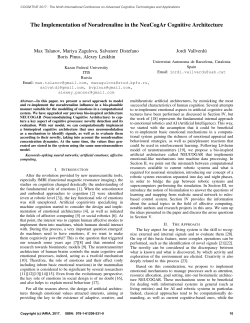 The Implementation of Noradrenaline in the NeuCogAr Cognitive