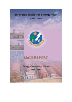 Strategic National Energy Plan 2006 - 2020