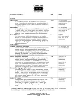 membership class - Central Park Tennis Club