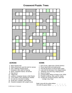 School-Time Crossword - Evelyn B. Christensen