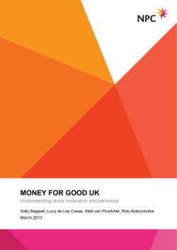 money for good uk - New Philanthropy Capital