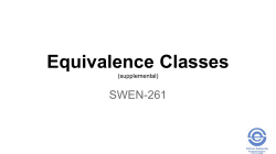 Equivalence Classes