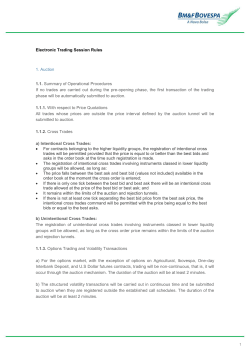 Electronic Trading Session Rules