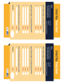 United Way Trivia Tim e! - United Way of Dane County
