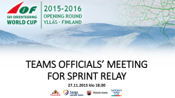 teams officials` meeting for sprint