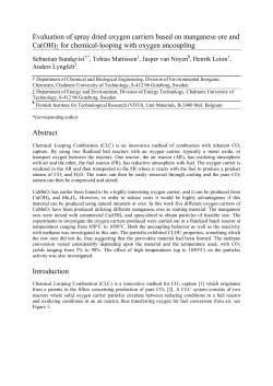 2 for chemical-looping with oxygen uncoupling Abstra