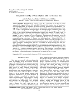 Daily distribution Map of Ozone (O3) from AIRS over Southeast Asia