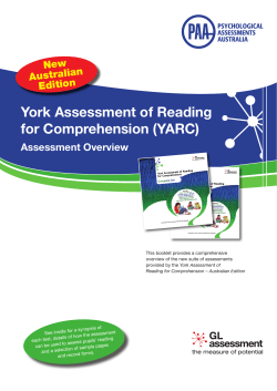 York Assessment of Reading for Comprehension (YARC)